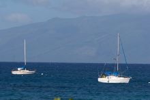 View from Ka'anapoli beach in Maui, Hawai'i, 2007.

Filename: SRM_20071217_1229588.jpg
Aperture: f/8.0
Shutter Speed: 1/400
Body: Canon EOS 20D
Lens: Canon EF 80-200mm f/2.8 L