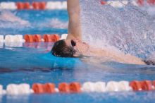 UT junior Michael Klueh took second in the 200 yard backstrong with a time of 1:50.70.  The University of Texas Longhorns defeated The University of Georgia Bulldogs 157-135 on Saturday, January 12, 2008.

Filename: SRM_20080112_1157249.jpg
Aperture: f/2.8
Shutter Speed: 1/400
Body: Canon EOS-1D Mark II
Lens: Canon EF 300mm f/2.8 L IS