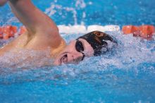 UT freshman Jim Robertson took fourth in the 500 yard freestyle with a time of 4:38.93.  The University of Texas Longhorns defeated The University of Georgia Bulldogs 157-135 on Saturday, January 12, 2008.

Filename: SRM_20080112_1205467.jpg
Aperture: f/2.8
Shutter Speed: 1/400
Body: Canon EOS-1D Mark II
Lens: Canon EF 300mm f/2.8 L IS