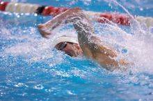 Georgia's Troyden Prinsloo took third in the 500 yard freestyle with a time of 4:30.68.  The University of Texas Longhorns defeated The University of Georgia Bulldogs 157-135 on Saturday, January 12, 2008.

Filename: SRM_20080112_1207187.jpg
Aperture: f/2.8
Shutter Speed: 1/400
Body: Canon EOS-1D Mark II
Lens: Canon EF 300mm f/2.8 L IS