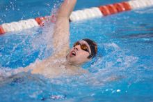 UT sophomore Trey Hoover competed in the 400 yard IM with a time of 4:10.06.  The University of Texas Longhorns defeated The University of Georgia Bulldogs 157-135 on Saturday, January 12, 2008.

Filename: SRM_20080112_1239103.jpg
Aperture: f/2.8
Shutter Speed: 1/400
Body: Canon EOS-1D Mark II
Lens: Canon EF 300mm f/2.8 L IS