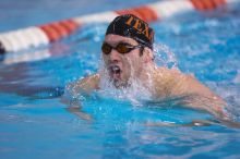 UT sophomore Trey Hoover competed in the 400 yard IM with a time of 4:10.06.  The University of Texas Longhorns defeated The University of Georgia Bulldogs 157-135 on Saturday, January 12, 2008.

Filename: SRM_20080112_1240003.jpg
Aperture: f/2.8
Shutter Speed: 1/400
Body: Canon EOS-1D Mark II
Lens: Canon EF 300mm f/2.8 L IS