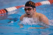 UT sophomore Trey Hoover competed in the 400 yard IM with a time of 4:10.06.  The University of Texas Longhorns defeated The University of Georgia Bulldogs 157-135 on Saturday, January 12, 2008.

Filename: SRM_20080112_1240024.jpg
Aperture: f/2.8
Shutter Speed: 1/400
Body: Canon EOS-1D Mark II
Lens: Canon EF 300mm f/2.8 L IS