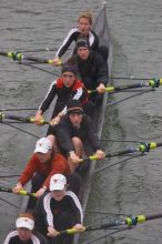 Texas' second varsity eight boat placed second with a time of 29:07.0.  The women's rowing team competed in the 2008 Fighting Nutria on Saturday, February 16, 2008.

Filename: SRM_20080216_0828042.jpg
Aperture: f/4.0
Shutter Speed: 1/800
Body: Canon EOS-1D Mark II
Lens: Canon EF 300mm f/2.8 L IS