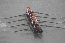 The women's rowing team competed in the 2008 Fighting Nutria on Saturday, February 16, 2008.

Filename: SRM_20080216_0830365.jpg
Aperture: f/4.0
Shutter Speed: 1/800
Body: Canon EOS-1D Mark II
Lens: Canon EF 300mm f/2.8 L IS