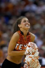 The University of Texas (UT) Longhorns defeated the University of Kansas Jayhawks 72-69 in Austin, Texas on Monday, February 11, 2008.

Filename: SRM_20080211_2126449.jpg
Aperture: f/2.8
Shutter Speed: 1/640
Body: Canon EOS 20D
Lens: Canon EF 300mm f/2.8 L IS