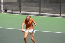 Third doubles UT sophomore Stephanie Davison and UT freshman Caroline Larsson defeated CSUS junior Joyce Martinez Gutierrez and CSUS freshman Melissa Valenzuela 8-6.  The University of Texas defeated Sacramento State on Saturday, March 22, 2008.

Filename: SRM_20080322_1124364.jpg
Aperture: f/4.0
Shutter Speed: 1/2500
Body: Canon EOS-1D Mark II
Lens: Canon EF 300mm f/2.8 L IS