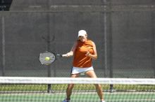 Second doubles UT freshman Maggie Mello and UT senior Courtney Zauft defeated CSUS junior Luba Schifris and CSUS junior Karina Jarlkaganova 8-4.  The University of Texas defeated Sacramento State on Saturday, March 22, 2008.

Filename: SRM_20080322_1149262.jpg
Aperture: f/4.0
Shutter Speed: 1/2500
Body: Canon EOS-1D Mark II
Lens: Canon EF 300mm f/2.8 L IS