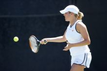 Second singles UT senior Courtney Zauft defeated CSUS junior Anastassia Lyssenko 4-6, 6-3, 10-6.  The University of Texas defeated Sacramento State on Saturday, March 22, 2008.

Filename: SRM_20080322_1305221.jpg
Aperture: f/2.8
Shutter Speed: 1/2000
Body: Canon EOS-1D Mark II
Lens: Canon EF 300mm f/2.8 L IS