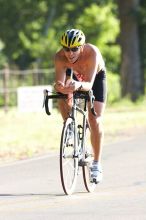 James Ornelas (bib #84) of Austin placed 2 in his age group (M 25-29) with an overall time of 01:27:33 at The Howdy Du duathlon in Berry Springs Park, Georgetown, Sunday July 6, 2008.

Filename: SRM_20080706_0804042.jpg
Aperture: f/5.0
Shutter Speed: 1/500
Body: Canon EOS 20D
Lens: Canon EF 300mm f/2.8 L IS