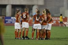 The University of Texas women's soccer team tied 0-0 against the Texas A&M Aggies Friday night, September 27, 2008.

Filename: SRM_20080926_1926546.jpg
Aperture: f/4.0
Shutter Speed: 1/400
Body: Canon EOS-1D Mark II
Lens: Canon EF 300mm f/2.8 L IS