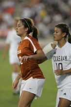 UT sophomore Alisha Ortiz (#12, Forward) waits for the ball. The University of Texas women's soccer team tied 0-0 against the Texas A&M Aggies Friday night, September 27, 2008. UT sophomore Alisha Ortiz (#12, Forward) waits for the ball. The University of Texas women's soccer team tied 0-0 against the Texas A&M Aggies Friday night, September 27, 2008.