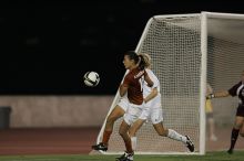 UT senior Stephanie Logterman (#10, Defender).  The University of Texas women's soccer team tied 0-0 against the Texas A&M Aggies Friday night, September 27, 2008.

Filename: SRM_20080926_2057584.jpg
Aperture: f/2.8
Shutter Speed: 1/640
Body: Canon EOS-1D Mark II
Lens: Canon EF 300mm f/2.8 L IS