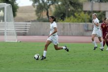 UT senior Stephanie Logterman (#10, Defender).  The University of Texas women's soccer team won 2-1 against the Iowa State Cyclones Sunday afternoon, October 5, 2008.

Filename: SRM_20081005_12123080.jpg
Aperture: f/5.6
Shutter Speed: 1/1600
Body: Canon EOS-1D Mark II
Lens: Canon EF 300mm f/2.8 L IS