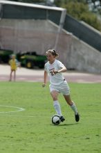 UT junior Emily Anderson (#21, Forward).  The Uniiversity of Texas women's soccer team won 2-1 against the Iowa State Cyclones Sunday afternoon, October 5, 2008.

Filename: SRM_20081005_12135491.jpg
Aperture: f/5.6
Shutter Speed: 1/2000
Body: Canon EOS-1D Mark II
Lens: Canon EF 300mm f/2.8 L IS