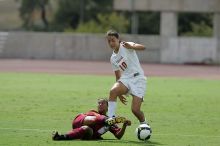 UT senior Stephanie Logterman (#10, Defender).  The University of Texas women's soccer team won 2-1 against the Iowa State Cyclones Sunday afternoon, October 5, 2008.

Filename: SRM_20081005_12221819.jpg
Aperture: f/5.0
Shutter Speed: 1/2500
Body: Canon EOS-1D Mark II
Lens: Canon EF 300mm f/2.8 L IS