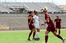 UT sophomore Kirsten Birkhold (#2, Forward and Midfielder) waits for the header.  The University of Texas women's soccer team won 2-1 against the Iowa State Cyclones Sunday afternoon, October 5, 2008.

Filename: SRM_20081005_12310648.jpg
Aperture: f/5.6
Shutter Speed: 1/1600
Body: Canon EOS 20D
Lens: Canon EF 80-200mm f/2.8 L