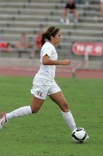 UT sophomore Alisha Ortiz (#12, Forward) in the second half.  The University of Texas women's soccer team won 2-1 against the Iowa State Cyclones Sunday afternoon, October 5, 2008.

Filename: SRM_20081005_13150412.jpg
Aperture: f/5.6
Shutter Speed: 1/1250
Body: Canon EOS-1D Mark II
Lens: Canon EF 300mm f/2.8 L IS