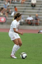 UT sophomore Alisha Ortiz (#12, Forward) in the second half.  The University of Texas women's soccer team won 2-1 against the Iowa State Cyclones Sunday afternoon, October 5, 2008.

Filename: SRM_20081005_13150616.jpg
Aperture: f/5.6
Shutter Speed: 1/1250
Body: Canon EOS-1D Mark II
Lens: Canon EF 300mm f/2.8 L IS