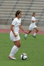 UT sophomore Alisha Ortiz (#12, Forward) in the second half.  The University of Texas women's soccer team won 2-1 against the Iowa State Cyclones Sunday afternoon, October 5, 2008.

Filename: SRM_20081005_13150618.jpg
Aperture: f/5.6
Shutter Speed: 1/1250
Body: Canon EOS-1D Mark II
Lens: Canon EF 300mm f/2.8 L IS