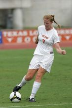 UT freshman Courtney Goodson (#7, Forward and Midfielder) in the second half.  The University of Texas women's soccer team won 2-1 against the Iowa State Cyclones Sunday afternoon, October 5, 2008.

Filename: SRM_20081005_13210668.jpg
Aperture: f/5.6
Shutter Speed: 1/2000
Body: Canon EOS-1D Mark II
Lens: Canon EF 300mm f/2.8 L IS