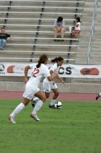 UT senior Stephanie Logterman (#10, Defender) in the second half.  The University of Texas women's soccer team won 2-1 against the Iowa State Cyclones Sunday afternoon, October 5, 2008.

Filename: SRM_20081005_13253287.jpg
Aperture: f/5.6
Shutter Speed: 1/1600
Body: Canon EOS-1D Mark II
Lens: Canon EF 300mm f/2.8 L IS