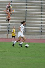 UT senior Stephanie Logterman (#10, Defender) in the second half.  The University of Texas women's soccer team won 2-1 against the Iowa State Cyclones Sunday afternoon, October 5, 2008.

Filename: SRM_20081005_13253491.jpg
Aperture: f/5.6
Shutter Speed: 1/1600
Body: Canon EOS-1D Mark II
Lens: Canon EF 300mm f/2.8 L IS