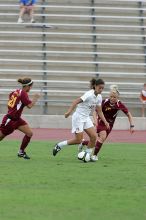 UT senior Stephanie Logterman (#10, Defender) in the second half.  The University of Texas women's soccer team won 2-1 against the Iowa State Cyclones Sunday afternoon, October 5, 2008.

Filename: SRM_20081005_13253696.jpg
Aperture: f/5.6
Shutter Speed: 1/1250
Body: Canon EOS-1D Mark II
Lens: Canon EF 300mm f/2.8 L IS