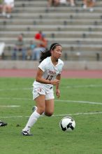 UT freshman Amanda Lisberger (#13, Midfielder) in the second half.  The University of Texas women's soccer team won 2-1 against the Iowa State Cyclones Sunday afternoon, October 5, 2008.

Filename: SRM_20081005_13340079.jpg
Aperture: f/5.6
Shutter Speed: 1/1250
Body: Canon EOS-1D Mark II
Lens: Canon EF 300mm f/2.8 L IS