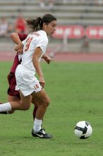 UT senior Stephanie Logterman (#10, Defender) in the second half.  The University of Texas women's soccer team won 2-1 against the Iowa State Cyclones Sunday afternoon, October 5, 2008.

Filename: SRM_20081005_13340896.jpg
Aperture: f/5.6
Shutter Speed: 1/1250
Body: Canon EOS-1D Mark II
Lens: Canon EF 300mm f/2.8 L IS