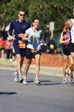 Beth Marek, bib #4236, completed the course in 3:38:21, a Boston Marathon qualifying time.  The first annual San Antonio Rock and Roll Marathon, Sunday, November 16, 2008.

Filename: SRM_20081116_11152446.jpg
Aperture: f/4.0
Shutter Speed: 1/2500
Body: Canon EOS-1D Mark II
Lens: Canon EF 300mm f/2.8 L IS