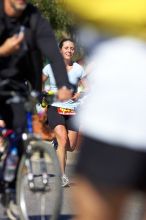 Beth Marek, bib #4236, completed the course in 3:38:21, a Boston Marathon qualifying time.  The first annual San Antonio Rock and Roll Marathon, Sunday, November 16, 2008.

Filename: SRM_20081116_11153052.jpg
Aperture: f/4.0
Shutter Speed: 1/2500
Body: Canon EOS-1D Mark II
Lens: Canon EF 300mm f/2.8 L IS