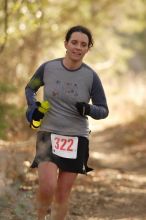 Beth Marek placed 5th in her age group in the 25K at the. Bandera 25K, 50K, and 100K trail race in Bandera, TX on Saturday, January 10, 2009.

Filename: SRM_20090110_09445668.jpg
Aperture: f/4.0
Shutter Speed: 1/320
Body: Canon EOS-1D Mark II
Lens: Canon EF 300mm f/2.8 L IS