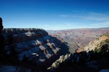 Hike down the South Kaibab trail, backpacking the Grand Canyon with Beth, Thursday, January 1, 2009.

Filename: SRM_20090101_11583560.jpg
Aperture: f/16.0
Shutter Speed: 1/125
Body: Canon EOS-1D Mark II
Lens: Canon EF 16-35mm f/2.8 L