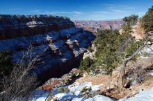 Hike down the South Kaibab trail, backpacking the Grand Canyon with Beth, Thursday, January 1, 2009.

Filename: SRM_20090101_12115175.jpg
Aperture: f/16.0
Shutter Speed: 1/50
Body: Canon EOS-1D Mark II
Lens: Canon EF 16-35mm f/2.8 L