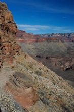 Hike down the South Kaibab trail, backpacking the Grand Canyon with Beth, Thursday, January 1, 2009.

Filename: SRM_20090101_14402149.jpg
Aperture: f/11.0
Shutter Speed: 1/250
Body: Canon EOS-1D Mark II
Lens: Canon EF 16-35mm f/2.8 L