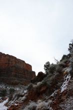 Hike up the Bright Angel trail from Indian Gardens campground, while backpacking the Grand Canyon, on Sunday, January 4, 2009.

Filename: SRM_20090104_09081867.JPG
Aperture: f/11.0
Shutter Speed: 1/20
Body: Canon EOS-1D Mark II
Lens: Canon EF 16-35mm f/2.8 L