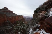 Hike up the Bright Angel trail from Indian Gardens campground, while backpacking the Grand Canyon, on Sunday, January 4, 2009.

Filename: SRM_20090104_09391578.JPG
Aperture: f/11.0
Shutter Speed: 1/25
Body: Canon EOS-1D Mark II
Lens: Canon EF 16-35mm f/2.8 L