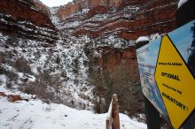 Hike up the Bright Angel trail from Indian Gardens campground, while backpacking the Grand Canyon, on Sunday, January 4, 2009.

Filename: SRM_20090104_09404080.JPG
Aperture: f/11.0
Shutter Speed: 1/25
Body: Canon EOS-1D Mark II
Lens: Canon EF 16-35mm f/2.8 L