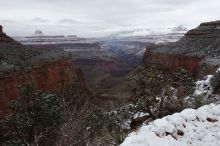 Hike up the Bright Angel trail from Indian Gardens campground, while backpacking the Grand Canyon, on Sunday, January 4, 2009.

Filename: SRM_20090104_10081887.JPG
Aperture: f/11.0
Shutter Speed: 1/50
Body: Canon EOS-1D Mark II
Lens: Canon EF 16-35mm f/2.8 L