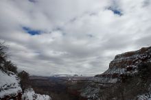 Hike up the Bright Angel trail from Indian Gardens campground, while backpacking the Grand Canyon, on Sunday, January 4, 2009.

Filename: SRM_20090104_10461902.JPG
Aperture: f/11.0
Shutter Speed: 1/125
Body: Canon EOS-1D Mark II
Lens: Canon EF 16-35mm f/2.8 L