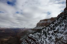 Hike up the Bright Angel trail from Indian Gardens campground, while backpacking the Grand Canyon, on Sunday, January 4, 2009.

Filename: SRM_20090104_11181916.JPG
Aperture: f/11.0
Shutter Speed: 1/125
Body: Canon EOS-1D Mark II
Lens: Canon EF 16-35mm f/2.8 L