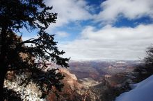 Hike up the Bright Angel trail from Indian Gardens campground, while backpacking the Grand Canyon, on Sunday, January 4, 2009.

Filename: SRM_20090104_12262650.JPG
Aperture: f/16.0
Shutter Speed: 1/40
Body: Canon EOS-1D Mark II
Lens: Canon EF 16-35mm f/2.8 L