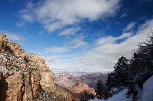 Hike up the Bright Angel trail from Indian Gardens campground, while backpacking the Grand Canyon, on Sunday, January 4, 2009.

Filename: SRM_20090104_12343953.JPG
Aperture: f/16.0
Shutter Speed: 1/60
Body: Canon EOS-1D Mark II
Lens: Canon EF 16-35mm f/2.8 L