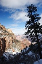 Hike up the Bright Angel trail from Indian Gardens campground, while backpacking the Grand Canyon, on Sunday, January 4, 2009.

Filename: SRM_20090104_12370156.JPG
Aperture: f/16.0
Shutter Speed: 1/40
Body: Canon EOS-1D Mark II
Lens: Canon EF 16-35mm f/2.8 L