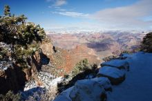 Hike up the Bright Angel trail from Indian Gardens campground, while backpacking the Grand Canyon, on Sunday, January 4, 2009.

Filename: SRM_20090104_12594170.JPG
Aperture: f/16.0
Shutter Speed: 1/60
Body: Canon EOS-1D Mark II
Lens: Canon EF 16-35mm f/2.8 L