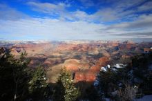 The Grand Canyon from the scenic view, south rim, on Sunday, January 4, 2009.

Filename: SRM_20090104_14230882.JPG
Aperture: f/16.0
Shutter Speed: 1/30
Body: Canon EOS-1D Mark II
Lens: Canon EF 16-35mm f/2.8 L