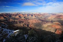 The Grand Canyon from the scenic view, south rim, on Sunday, January 4, 2009.

Filename: SRM_20090104_14292393.JPG
Aperture: f/16.0
Shutter Speed: 1/25
Body: Canon EOS-1D Mark II
Lens: Canon EF 16-35mm f/2.8 L