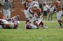 The University of Texas football team defeated the Arkansas Razorbacks with a score of 52-10 in Austin, TX on Saturday, September 27, 2008.

Filename: SRM_20080927_15462047.jpg
Aperture: f/5.6
Shutter Speed: 1/1600
Body: Canon EOS-1D Mark II
Lens: Canon EF 300mm f/2.8 L IS