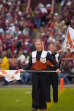 The University of Texas, Austin played Texas A&M in football at Kyle Field, College Station, on November 23, 2007.  UT lost to the Aggies, 30 to 38.

Filename: SRM_20071123_1723162.jpg
Aperture: f/2.8
Shutter Speed: 1/1000
Body: Canon EOS-1D Mark II
Lens: Canon EF 300mm f/2.8 L IS